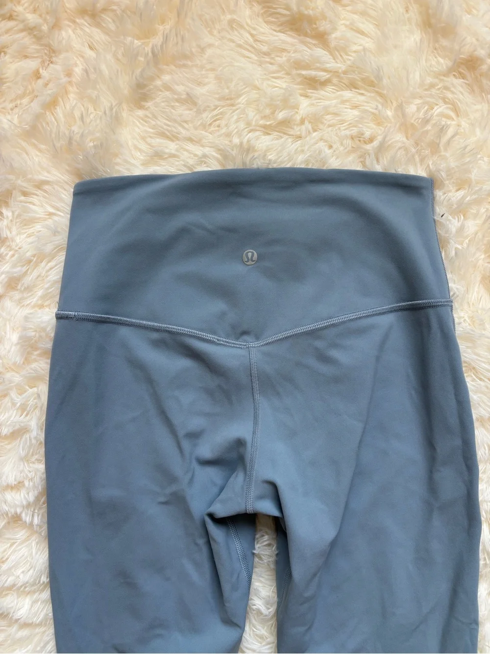 Lululemon Flare Leggings Slate Blue Size 6 High Rise Womens